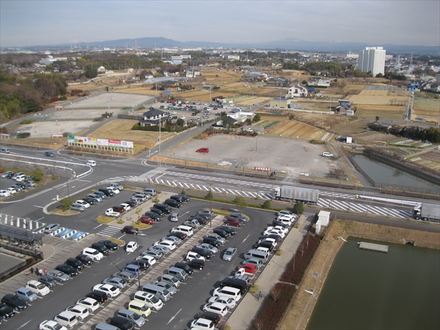 観覧車内から見た景色。刈谷市、豊田市がよく見渡せます。の写真
